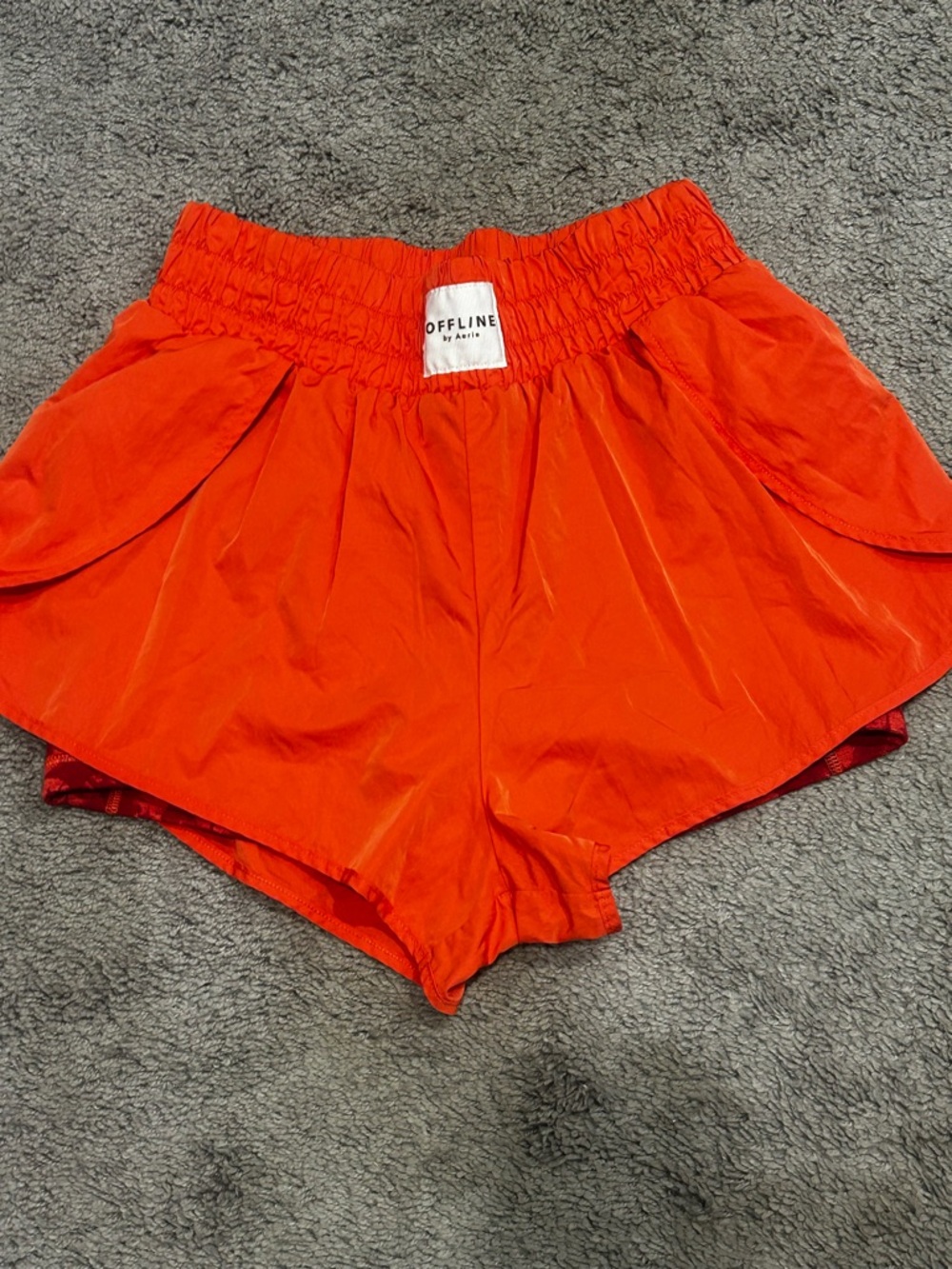 aerie Bright Orange Athletic Shorts